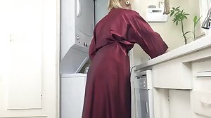 Badd Gramma strips naked in her kitchen