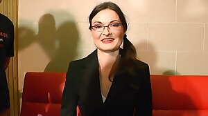 Nerdy Librarian Manu huge gangbang