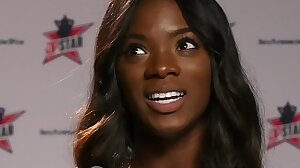 DP Star 3 - Hot Ebony Former Model Ana Foxxx Deep Throat Blowjob