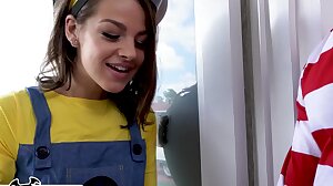 BANGBROS - Teen Evelin Stone Gets Bruno Dickemz's Dick In A Pumpkin