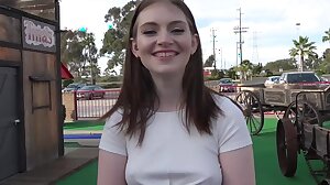 Maya Kendrick Amateur Teen Flashes Hairy Pussy on Mini-Golf Date