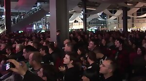 lesbian sex show on public stage