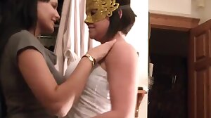 Fisting lesbians soak the bed