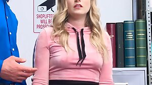 Innocent shoplifter punished with juicy dick and hot creampie