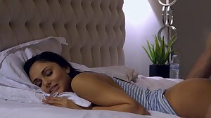 Sleeping Step sister gets pussy pounded and facial