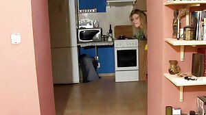 Cute Teen Plays With A New Toy