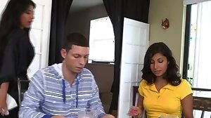 Stepmom is game for threesome and her hole gets ripped by a hard thick cock