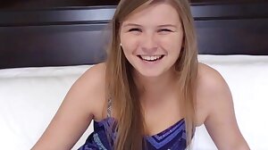 Innocent teen tastes cock
