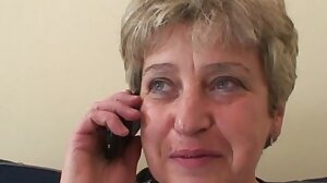 Nasty granny is taking two cocks