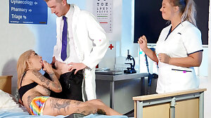 Tattooed Bonnie Rotten sucks cock in the hospital - Bonnie Rotten