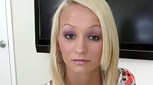 blond loves to swallow my cum