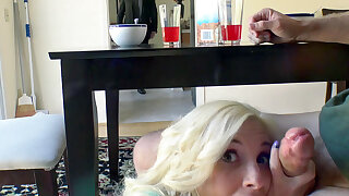 Blonde teen Piper Perri orally pleasures the cock - Piper Perri