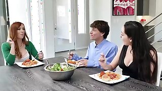 MILF Dani Jensen bounces up and down making her redhair bounce too