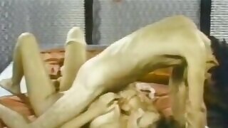 Becky Savage, Busty Belle, Candy Samples in vintage porn clip