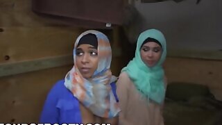 Rag Tag Crew Of American Soldiers Pick Up Some Arab Pussy