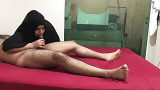 Wild, Muslim doll is having naughty fuck-a-thon with a nasty stud who isn't her hubby