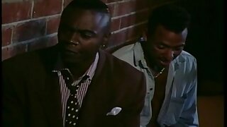 Black dude humps brunette's ass
