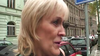 Granny prostitute pleases young stud