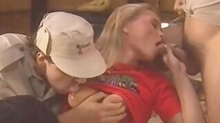 Foursome in an African hut,