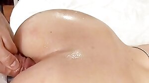 Naughty blonde's sex toys and creampie