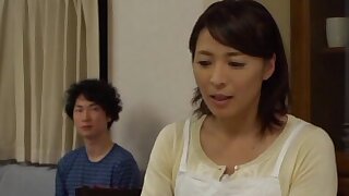 Hisae Yabe mature Japanese nurse sucks cock, Hisae Yabe is a mature Asian nurse looking for some action at work. She finds a horny dude and soon he is fingering her pussy and getting between her legs to lick her wet slit. She swallows his cock and gets a