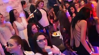 Euro party babes fuck strippers at party, Euro party babes fuck strippers at raunchy orgy party