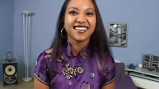 Crazy pornstar in hottest facial, interracial adult clip, Loni looks quite fuckable in her silk Asian robe, that she takes off, allowing you to see her big hooters and her partially shaved crotch, before she gets down on her knees and gives this guy a dee