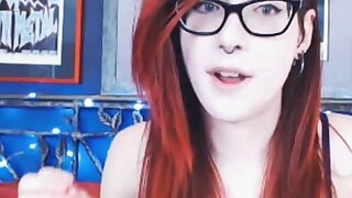 Sexy Redhead Teen Masturbates With A Dildo, Sexy Redhead Teen strips her underwear and spreads her legs directly in front of her live teen webcam show, sliding a huge dildo deep inside her getting soaking wet till she reached orgasm