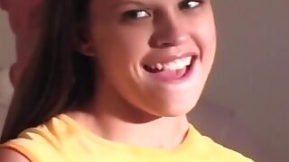 Ariel And Kylie Fucked By Three Guys, Nasty teen slappers Kylie and Ariel get fucked by three muscle studs in this hardcore porn scene. First the guys get them comfortable and flashing their big titties. The girls get naked on the bed and pleasure each