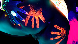 Black Light Rainy Night with Abigal Mac and Ava Addams