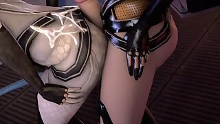 3D Miranda Lawson's ass is really nice (futanari)