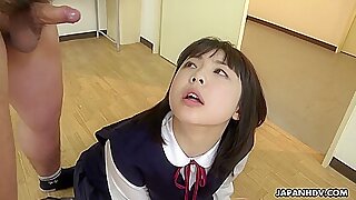 Japanese darling, Tomoyo Isumi sucks dicks, uncensored