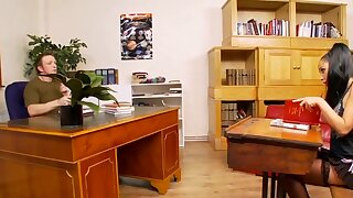 Hot Babe Romana Ryder fucked in library