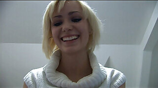 Blond Girl Picked up and Fucked at HomeParty