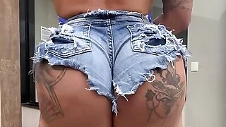 Transsexual Latin tranny filled in ass in doggystyle