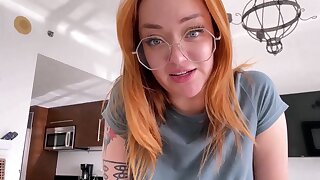 Redhead Step Sister Squirts & Cums On Your Cock - Emma Magnolia - Family Therapy - Alex Adams