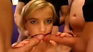 Young Blonde Gets a Massive Facial